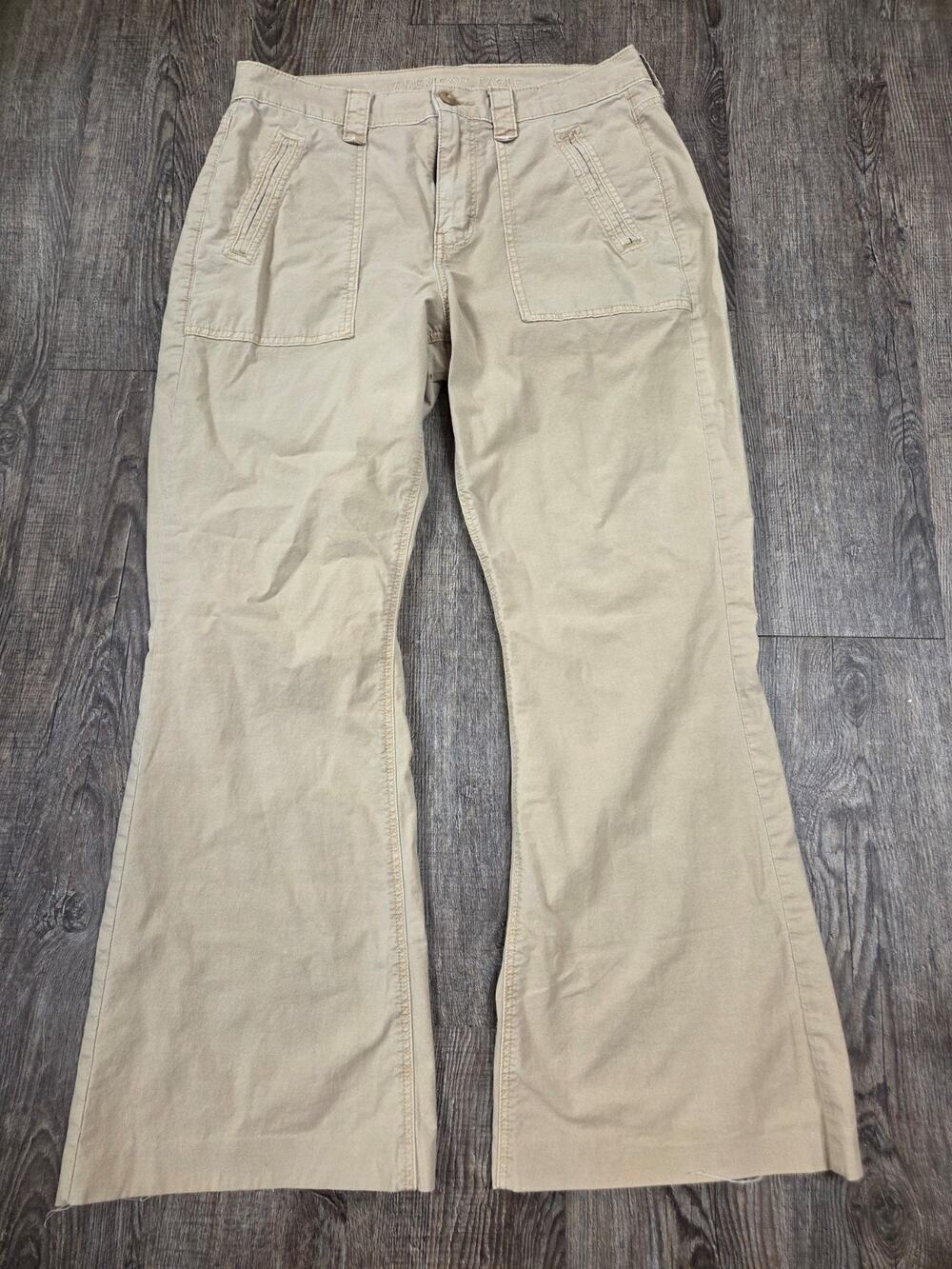 American Eagle Khaki Flare Women's Pants Size 10R